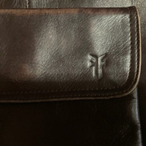 Frye brown leather cool vintage tote work bag - Picture 8 of 12